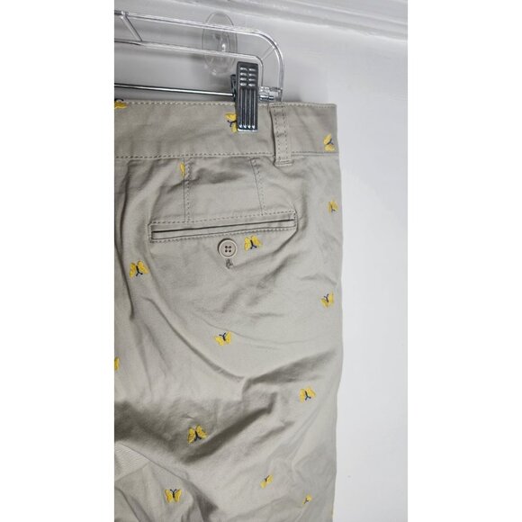 Talbot The Weekend Chinos Butterfly Crop Pants Women Size 14P - Picture 4 of 6